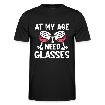 Wine Tasting Funny Wine Lover - Männer Funktions-T-Shirt - Schwarz - Vorne - AI Model Male 178 dark (178cm)