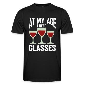 Wine Tasting Funny Wine Lover - Männer Funktions-T-Shirt - Schwarz - Vorne - AI Model Male 178 dark (178cm)