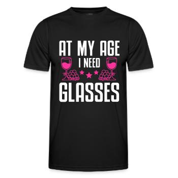 Wine Tasting Funny Wine Lover - Männer Funktions-T-Shirt - Schwarz - Vorne - AI Model Male 178 dark (178cm)