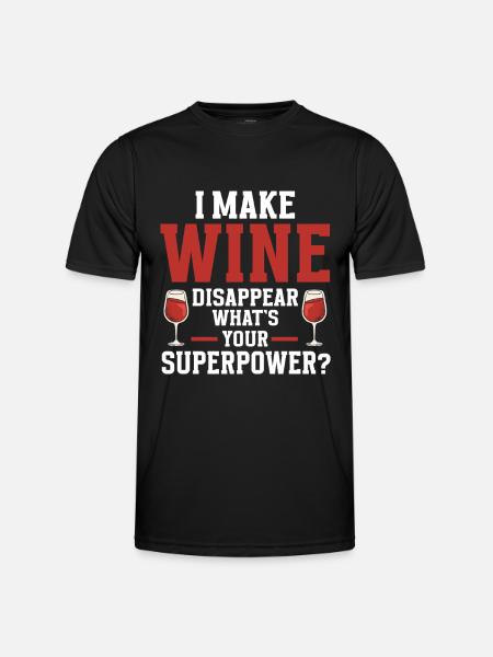 Wine Tasting Funny Wine Lover - Men's Functional T-Shirt - black