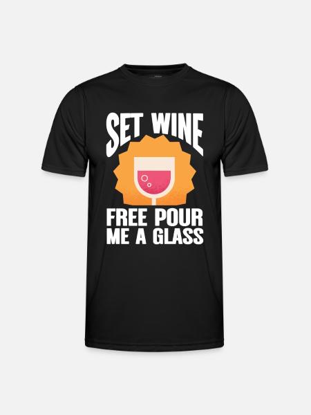 Wine Tasting Funny Wine Lover - Men's Functional T-Shirt - black