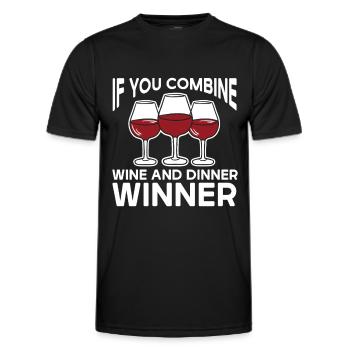 Wine Tasting Funny Wine Lover - Männer Funktions-T-Shirt - Schwarz - Vorne - AI Model Male 178 dark (178cm)