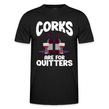 Wine Tasting Funny Wine Lover - Männer Funktions-T-Shirt - Schwarz - Vorne - AI Model Male 178 dark (178cm)