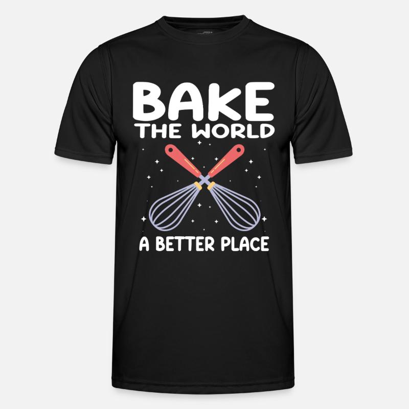 Baking Bakery Baker - Men's Functional T-Shirt - black