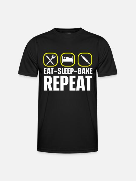 Baking Bakery Baker - Men's Functional T-Shirt - black