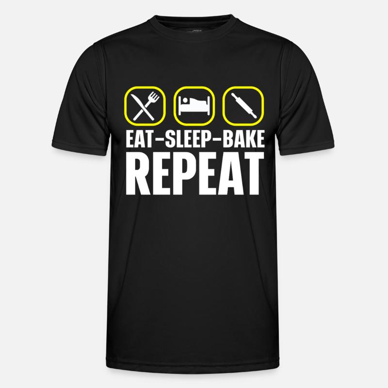 Baking Bakery Baker - Men's Functional T-Shirt - black