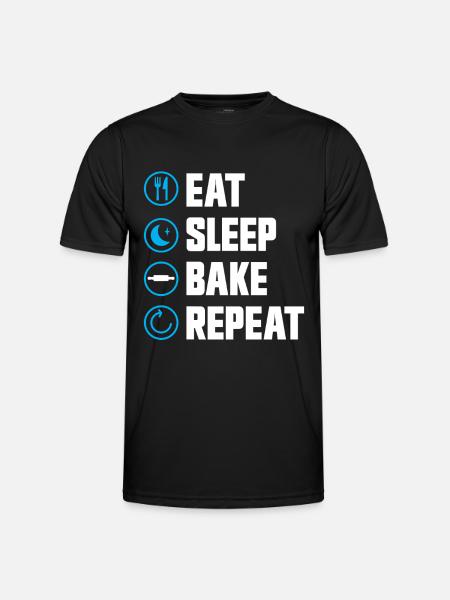 Baking Bakery Baker - Men's Functional T-Shirt - black