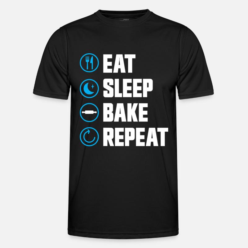 Baking Bakery Baker - Men's Functional T-Shirt - black