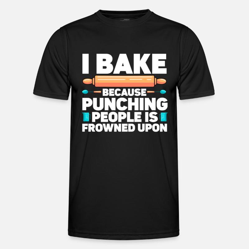 Baking Bakery Baker - Men's Functional T-Shirt - black