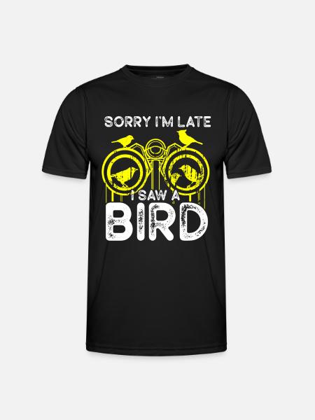 Bird Watching Cute Bird Lover - Men's Functional T-Shirt - black