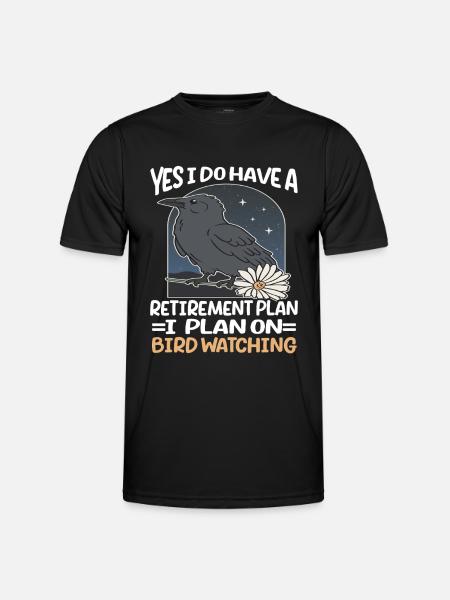 Bird Watching Cute Bird Lover - Men's Functional T-Shirt - black