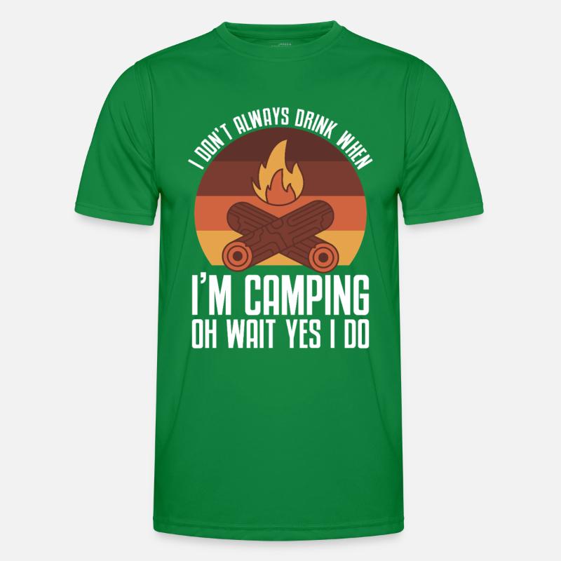 Camping Campfire Camper Männer Funktions-T-Shirt
