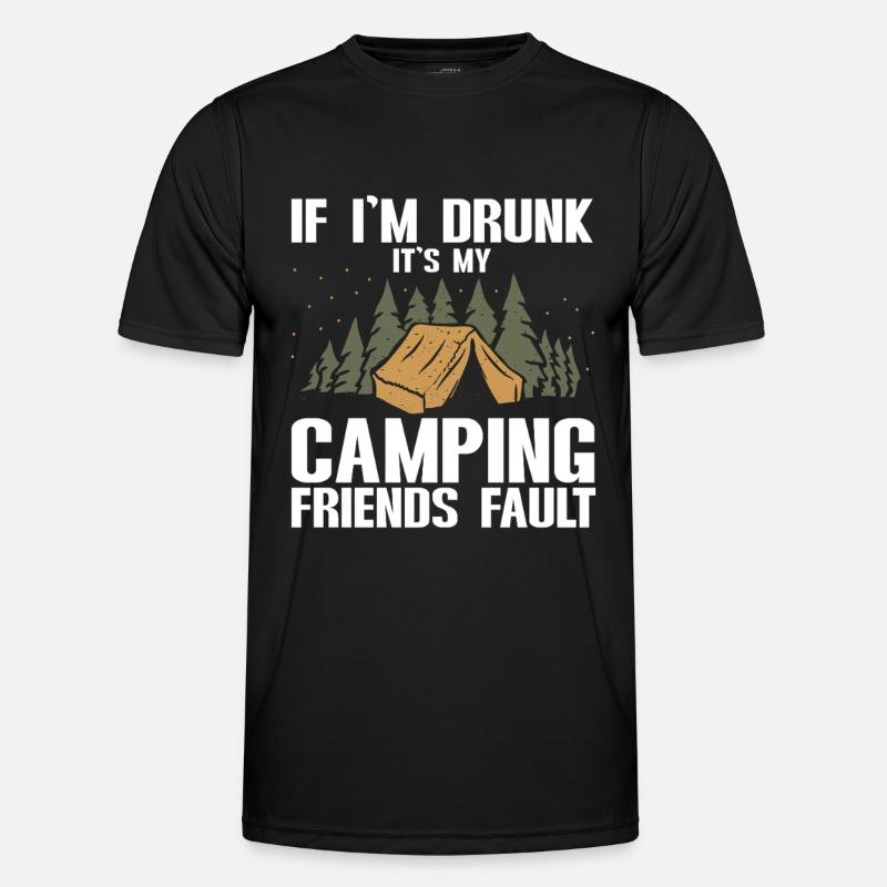 Camping Campfire Camper - Men's Functional T-Shirt - black