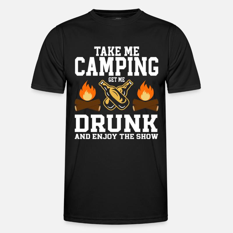 Camping Campfire Camper - Men's Functional T-Shirt - black