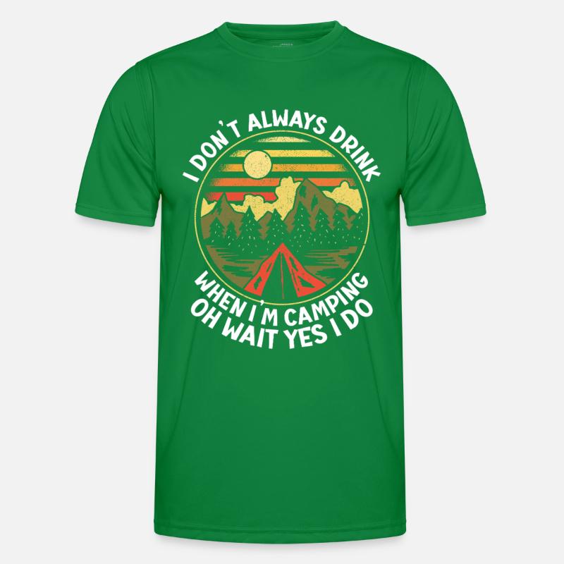 Camping Campfire Camper Männer Funktions-T-Shirt