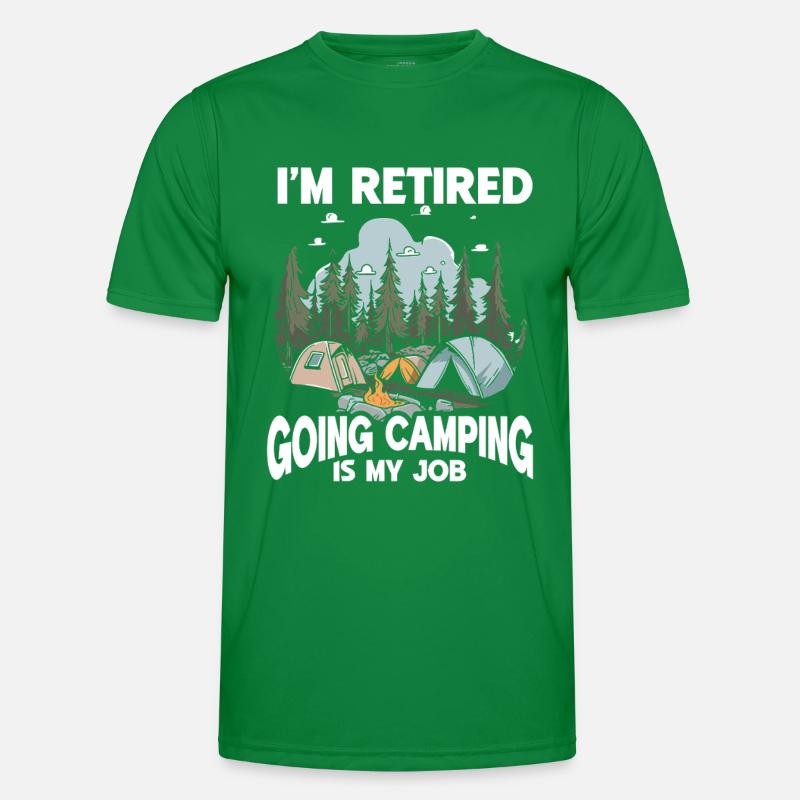 Camping Campfire Camper Männer Funktions-T-Shirt