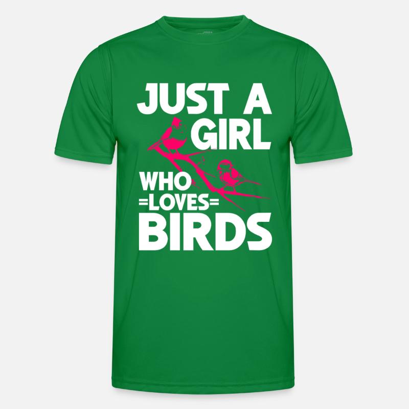 Bird Watching Cute Bird Lover Männer Funktions-T-Shirt