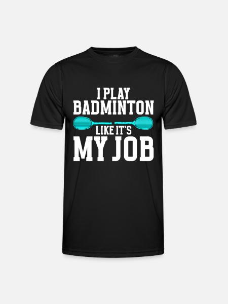 Badminton Player - Men's Functional T-Shirt - black