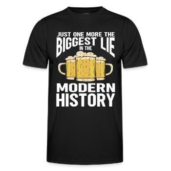 Brassage de bière amusant - T-shirt sport Homme - noir - Devant - AI Model Male 178 dark (178cm)
