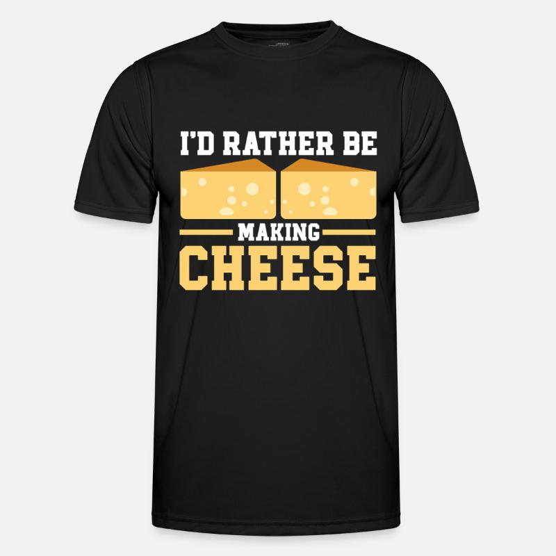Cheese Making Cheese Lover - Männer Funktions-T-Shirt - Schwarz