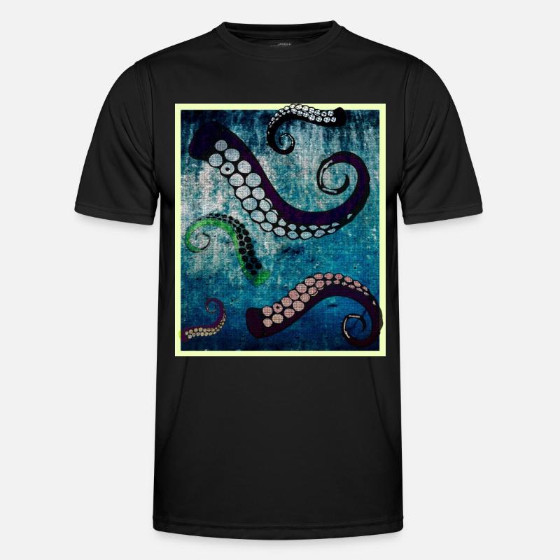 Octopus tentacles - Men's Functional T-Shirt - black