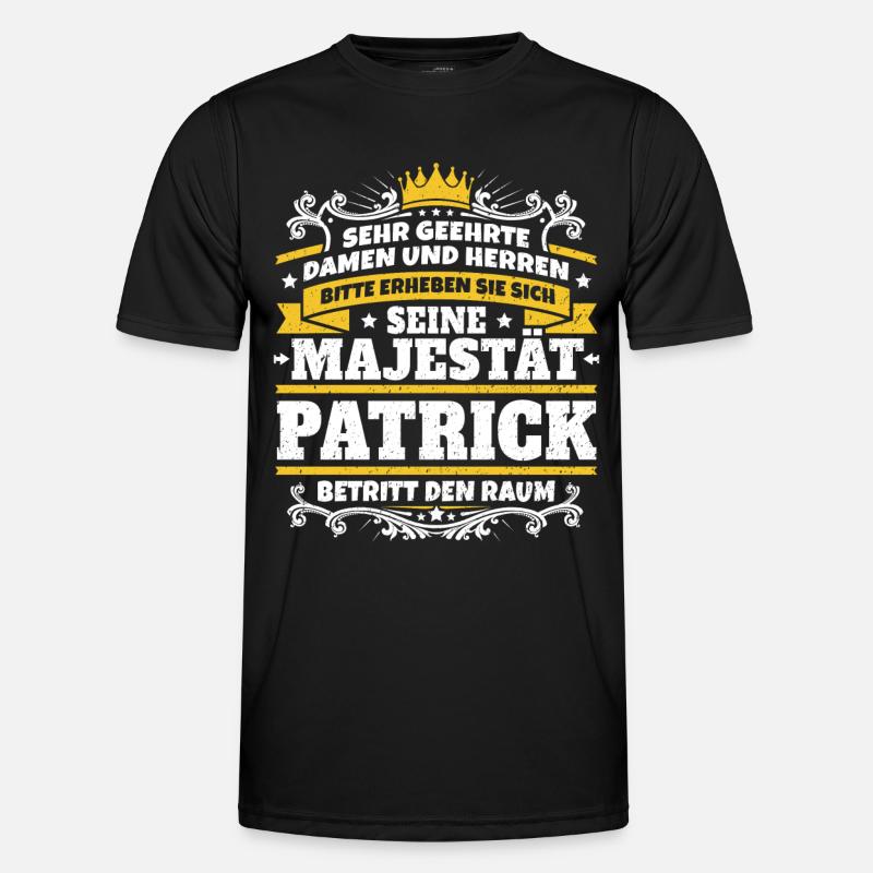 His Majesty Patrick - Men's Functional T-Shirt - black