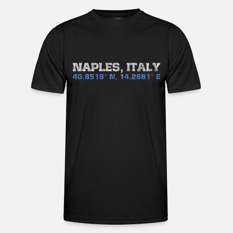 Naples Italy coordinates Men's Functional T-Shirt
