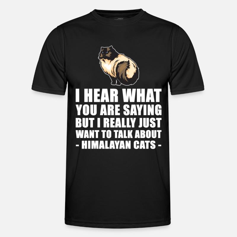 Himalayan Cat Cute Gift - Men's Functional T-Shirt - black