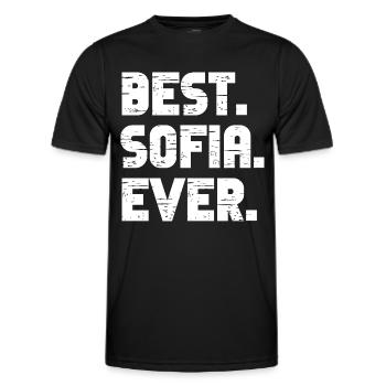 Best Sofia Ever Retro Geschenk Spruch Geburtstag - Männer Funktions-T-Shirt - Schwarz - Vorne - AI Model Male 178 dark (178cm)