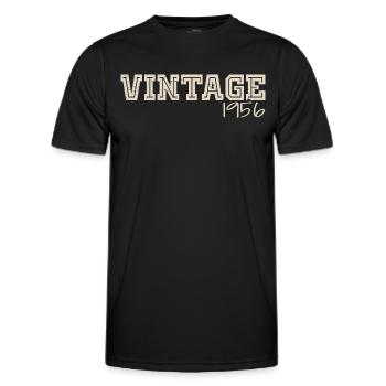 Jahrgang 1956 Original 1956 Retro 1956 Geschenk 1956 - Männer Funktions-T-Shirt - Schwarz - Vorne - AI Model Male 178 dark (178cm)
