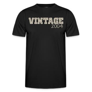 Jahrgang 2004 Original 2004 Retro 2004 Geschenk 2004 - Männer Funktions-T-Shirt - Schwarz - Vorne - AI Model Male 178 dark (178cm)