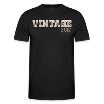 Jahrgang 2012 Original 2012 Retro 2012 Geschenk 2012 - Männer Funktions-T-Shirt - Schwarz - Vorne - AI Model Male 178 dark (178cm)