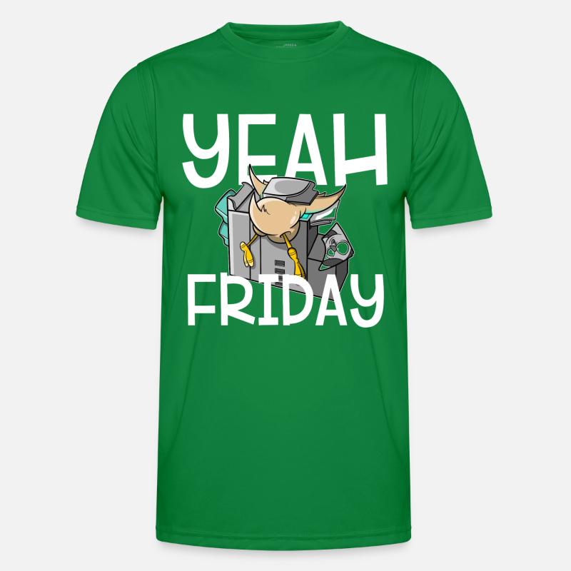 Yeah Friday - endlich Freitag Männer Funktions-T-Shirt