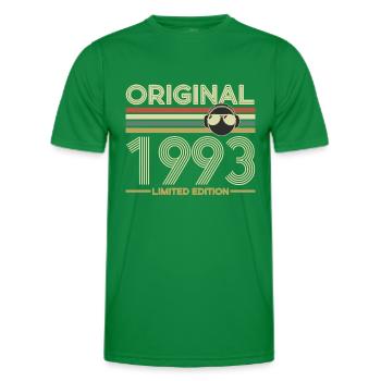 1993 - Men's Functional T-Shirt - kelly green - Front - AI Model Male 178 dark (178cm)
