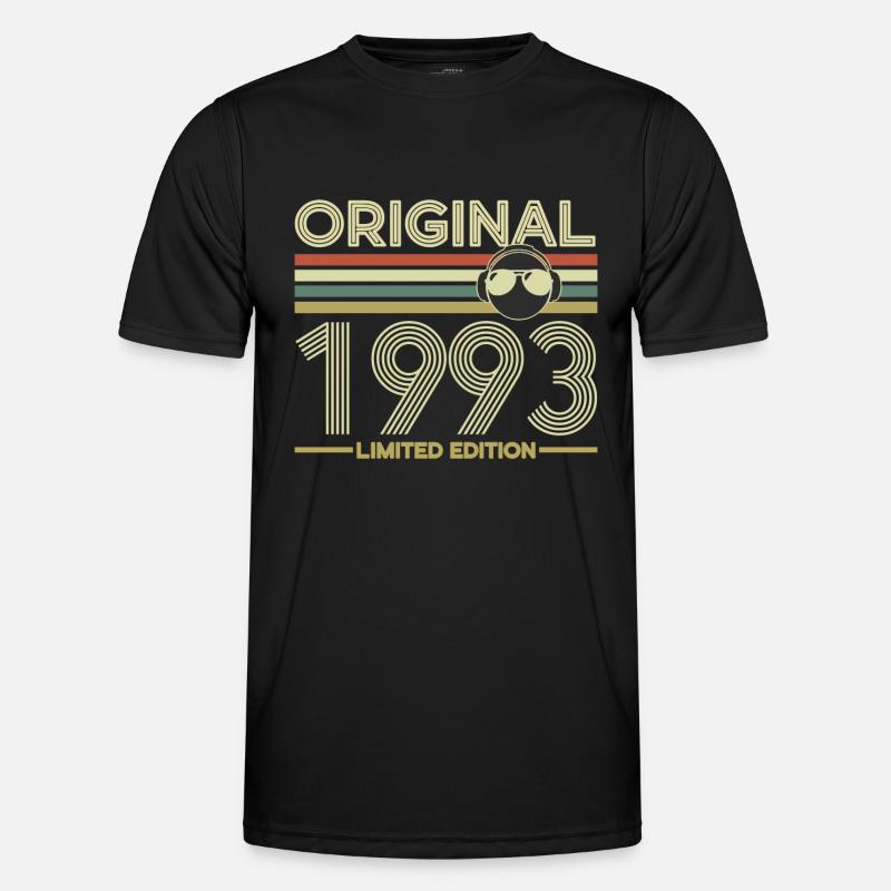 1993 - Männer Funktions-T-Shirt - Schwarz