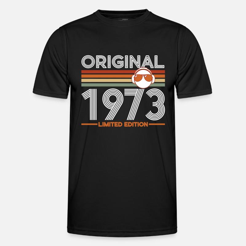 1973 - Männer Funktions-T-Shirt - Schwarz