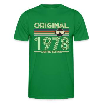 1978 - Männer Funktions-T-Shirt - Kelly Green - Vorne - AI Model Male 178 dark (178cm)