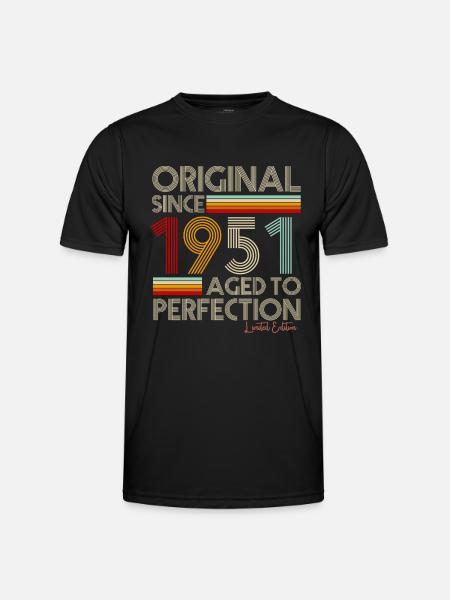 1951 - Functioneel T-shirt voor mannen - zwart