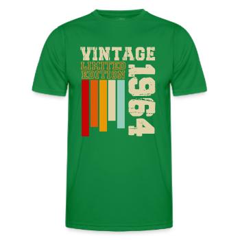 1964 - Männer Funktions-T-Shirt - Kelly Green - Vorne - AI Model Male 178 dark (178cm)