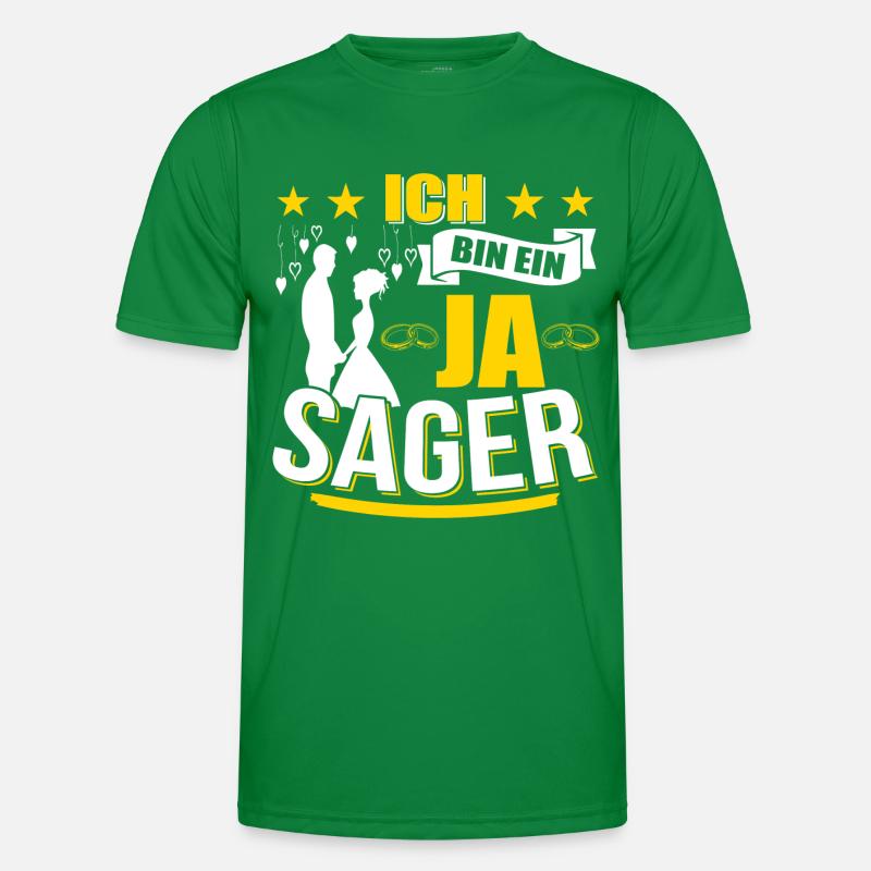 Ich bin ein JA sager Männer Funktions-T-Shirt