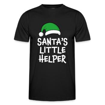 Santa's Little Helper - Men's Functional T-Shirt - black - Front - AI Model Male 178 dark (178cm)