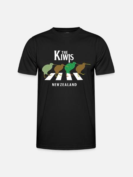"The Kiwis" - Men's Functional T-Shirt - black