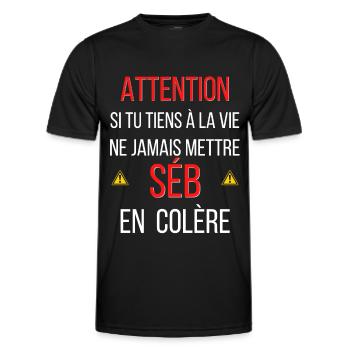 Ajouter un titre 2021 12 16T141425 514 - T-shirt sport Homme - noir - Devant - AI Model Male 178 dark (178cm)