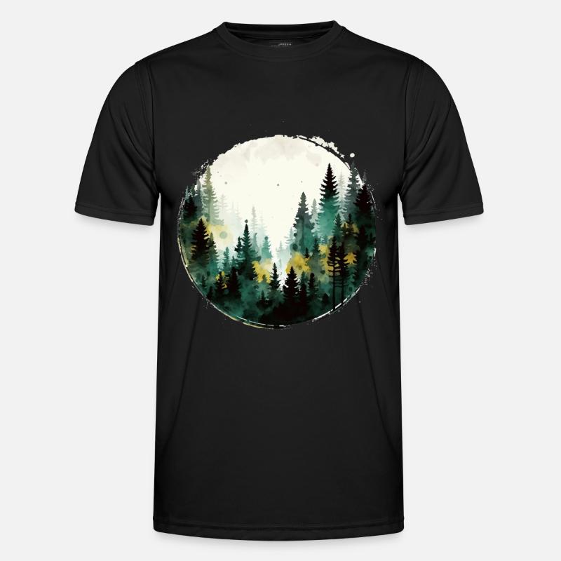 Forest - Men's Functional T-Shirt - black