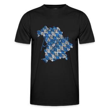 Bayern - Männer Funktions-T-Shirt - Schwarz - Vorne - AI Model Male 178 dark (178cm)