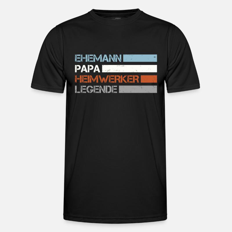 Papa der Heimwerker Männer Funktions-T-Shirt