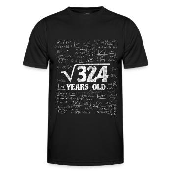Mathematik Student 18. Geburtstag Geschenkidee - Männer Funktions-T-Shirt - Schwarz - Vorne - AI Model Male 178 dark (178cm)