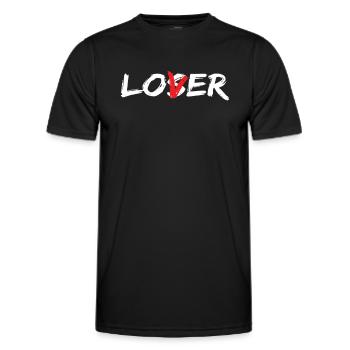 Amant lâche - T-shirt sport Homme - noir - Devant - AI Model Male 178 dark (178cm)