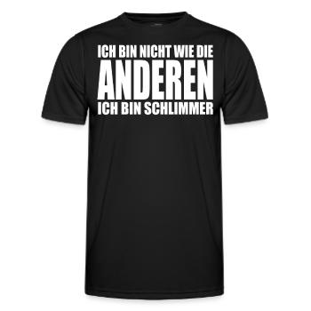 Je ne suis pas comme les autres, je suis pire - T-shirt sport Homme - noir - Devant - AI Model Male 178 dark (178cm)