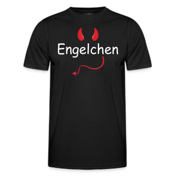 Engelchen Kostüm Engel Kostüm Teufelchen oder Enge - Männer Funktions-T-Shirt - Schwarz - Vorne - AI Model Male 178 dark (178cm)